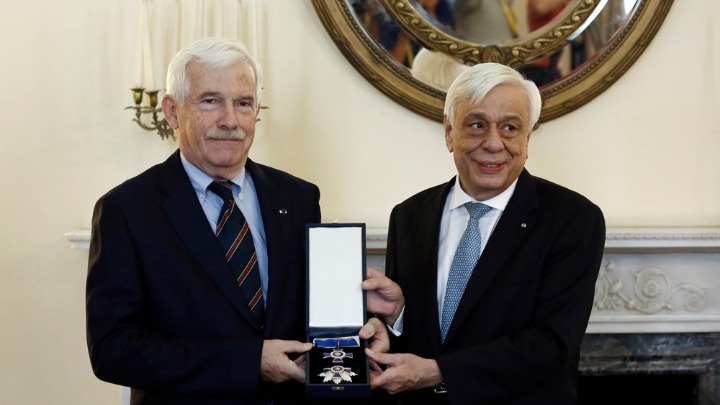 Aikaterini Laskaridis Foundation-Παρασημοφόρηση του Προέδρου του Ιδρύματος κ. Πάνου Λασκαρίδη από τον Πρόεδρο της Δημοκρατίας