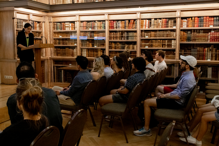 Aikaterini Laskaridis Foundation-Columbia University students and professors visit the Aikaterini Laskaridis Foundation