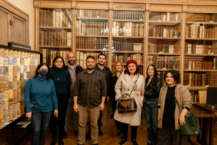 Aikaterini Laskaridis Foundation-Visit to the Historical Library by postgraduate philosophy students of the University of Athens