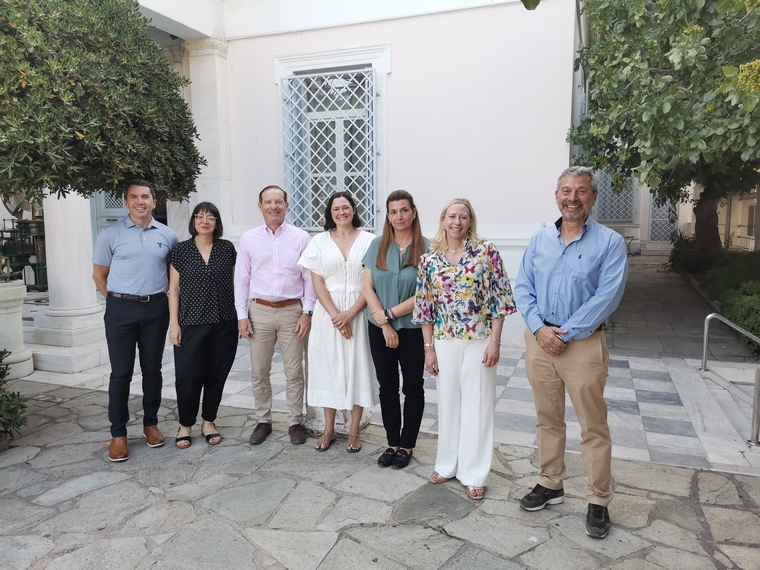 Aikaterini Laskaridis Foundation-Visit of the President and representatives of Yale University to the Aikaterini Laskaridis Foundation